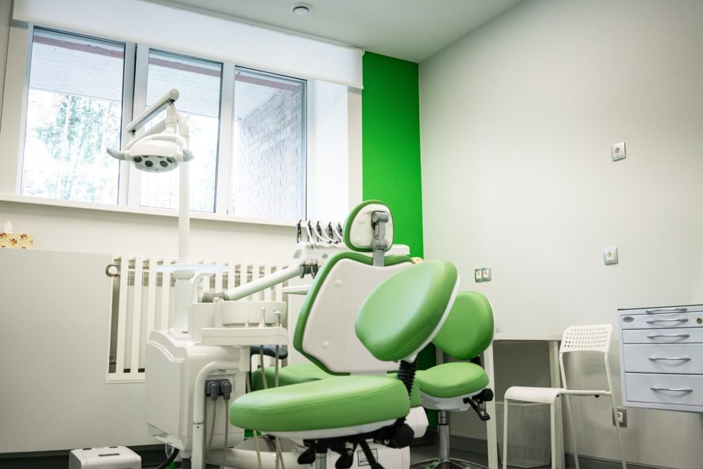 dental office. The interior of a modern medical office in bright colors